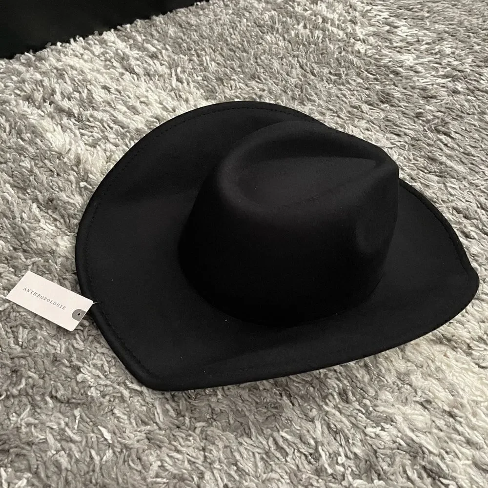 NWT Anthropologie Studded-Brim Rancher Hat